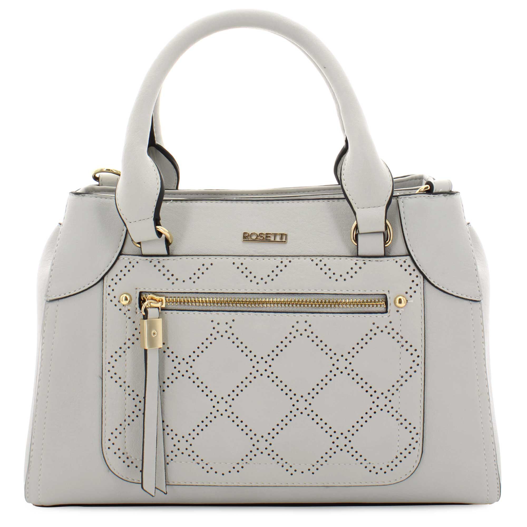 Rosetti Uptown Perforated Satchel Front View