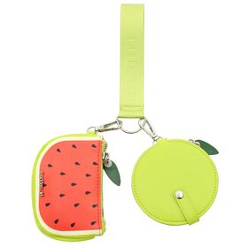  Madden Girl Watermelon 2X Pouch Wristlet Front View
