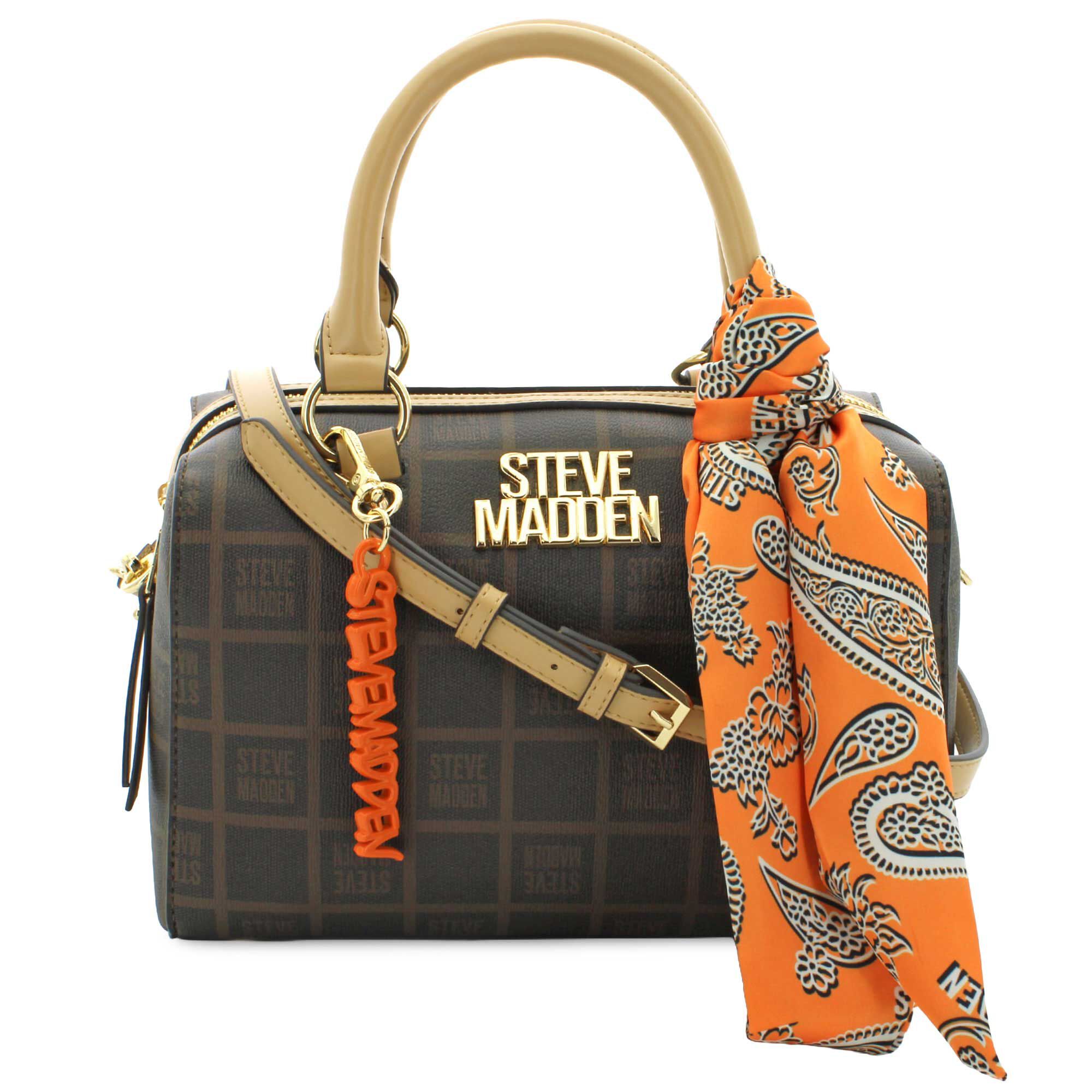Steve Madden BADALISE Signature Satchel Front View
