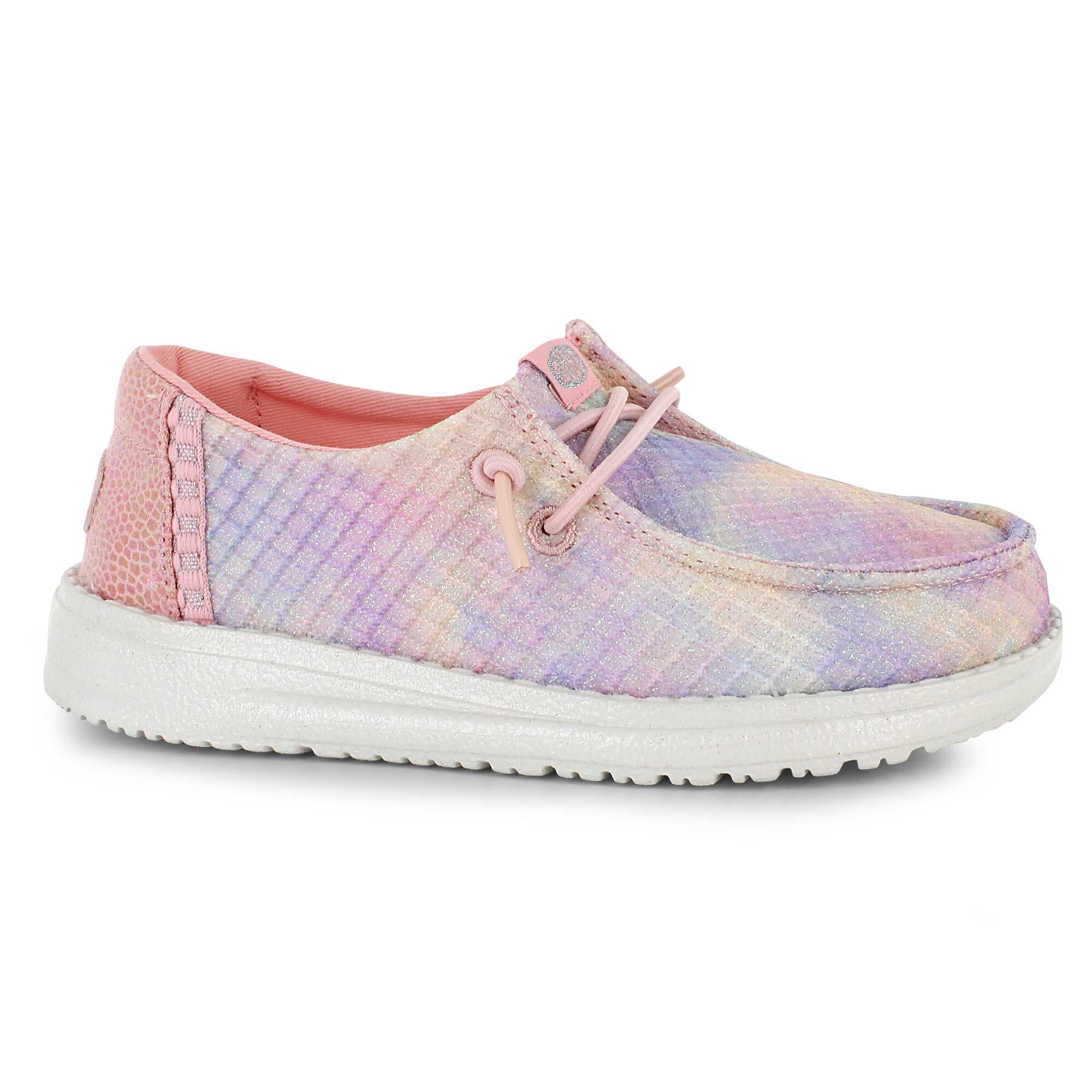 HEYDUDE Wendy Youth Mermaid Shimmer Right Side View