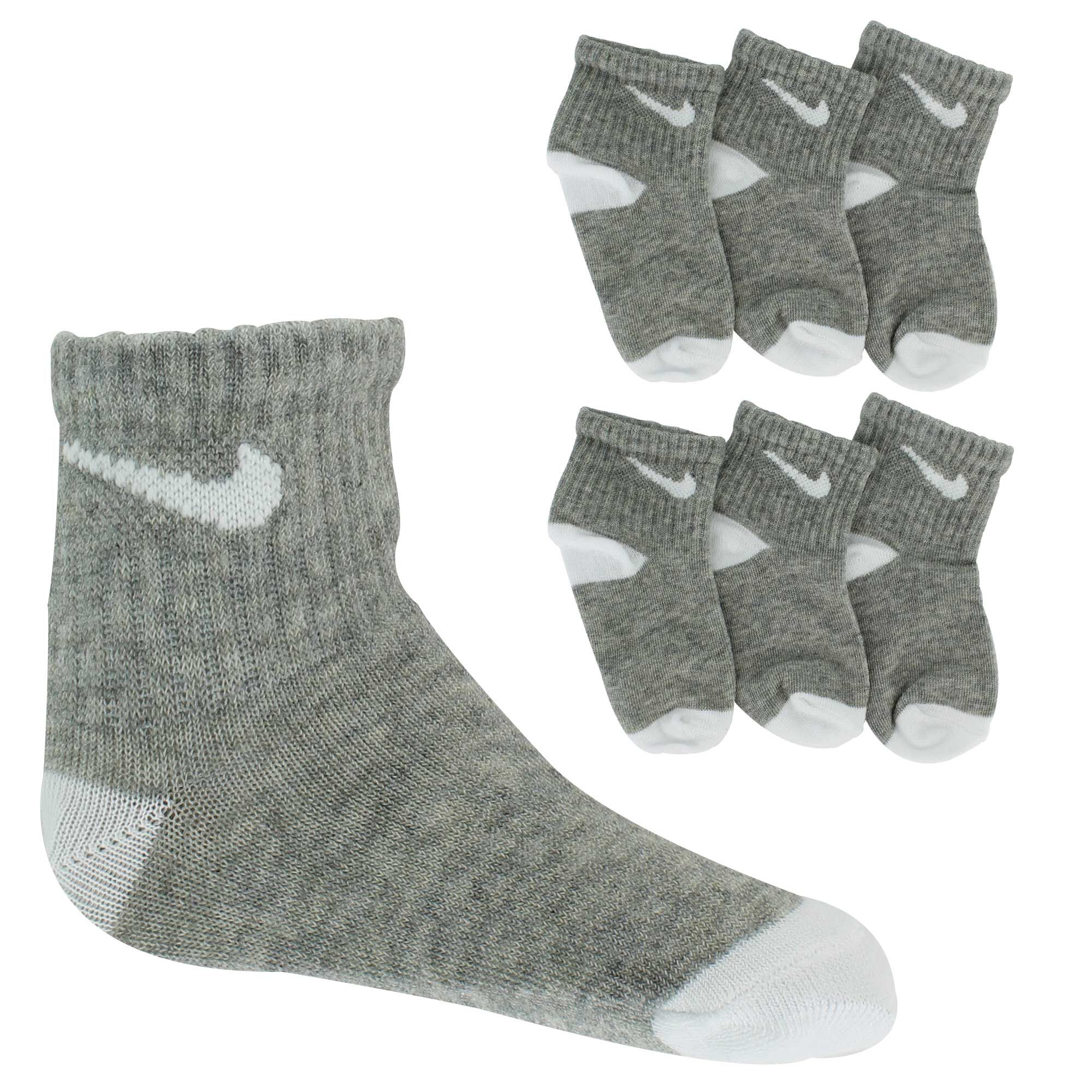 Infants' Nike Lightweight Ankle 6-Pair Pack Side View With Package