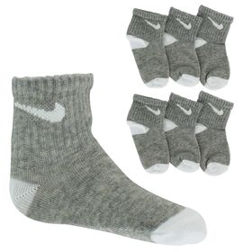 Infants' Socks Infants' Nike Lightweight Ankle 6-Pair Pack Side View With Package