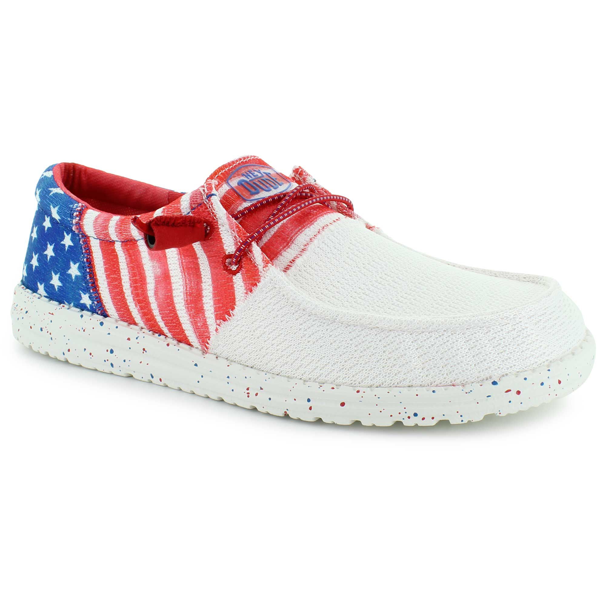 HEYDUDE Wendy Tri-Patriotic Americana Right Side View