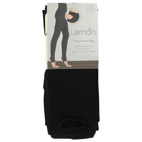 Socks Women's Lemon Fleece-Lined Stirrup Tight L/XL Front Package View