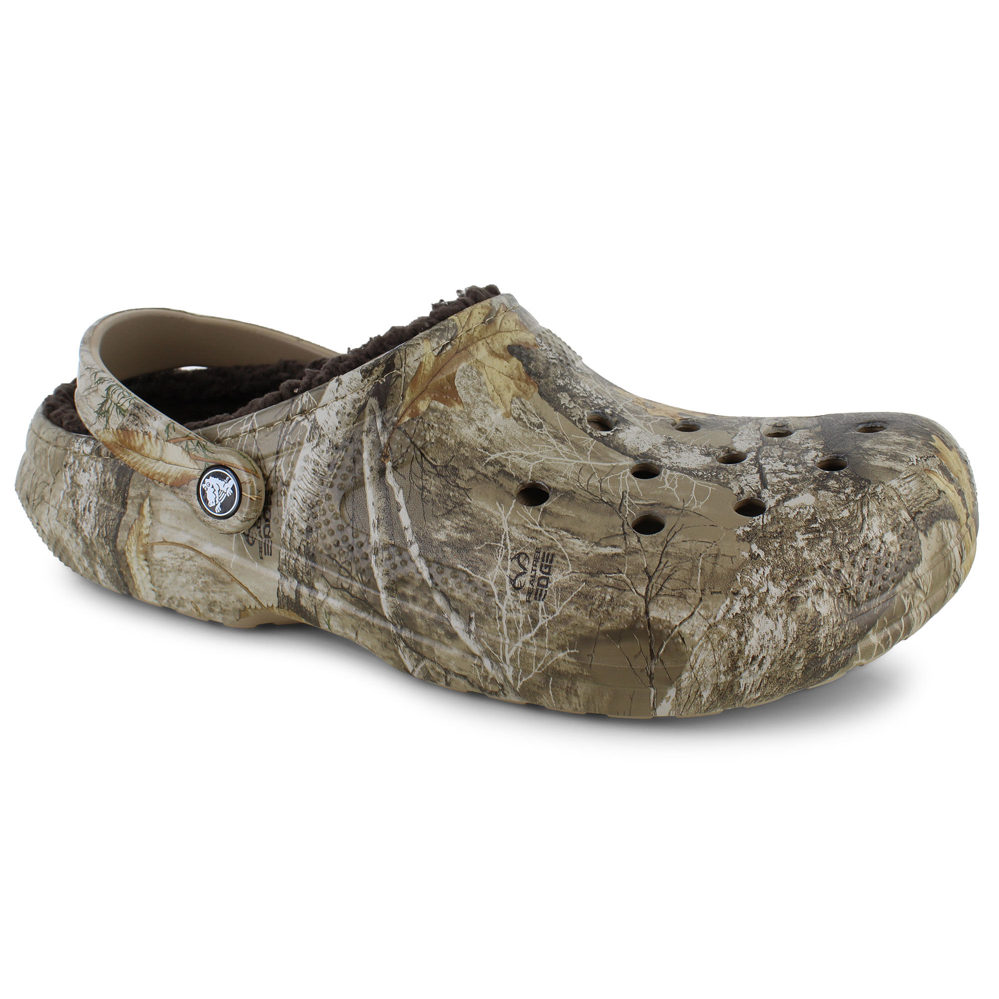 fluffy camo crocs