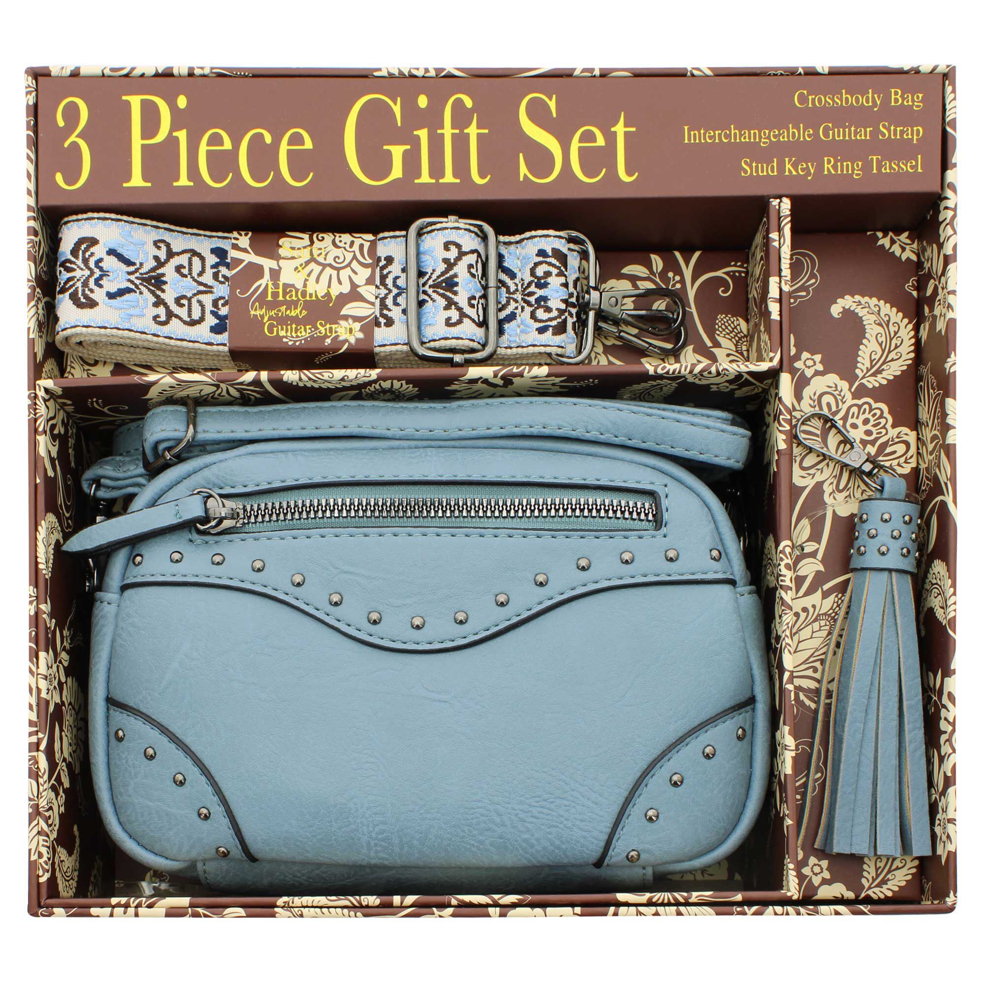 Sam & Hadley Boxed Camera Crossbody Bag Gift Set Front View