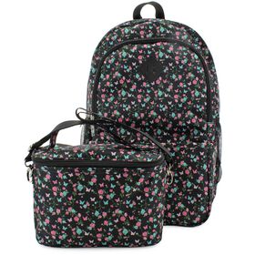 New Arrivals Madden Girl Butterfly/Floral Backpack & Lunch Tote Front Set View