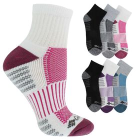 Socks Women's Columbia Athletic Quarter 6-Pair Pack Side View With Package