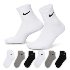 Socks Men's Nike Everyday Cushioned Ankle Socks 6 Pairs Side View With Package
