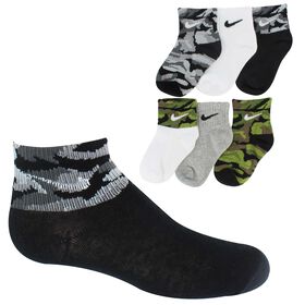 Boys' Socks Infant Boys' Nike Camo Crew 6-Pair Pack Front Image With Pack View