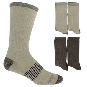  Men's Columbia Ribbed Crew 4-Pair Pack Side View With Package