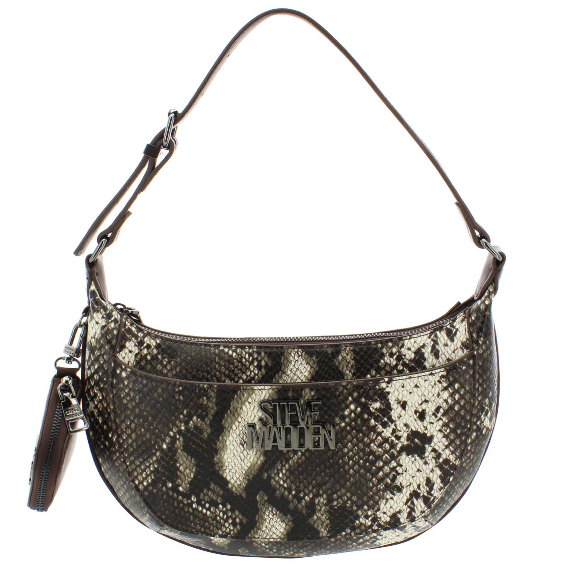 Steve Madden BCHAPEL Faux-Snakeskin Shoulder Bag Front View