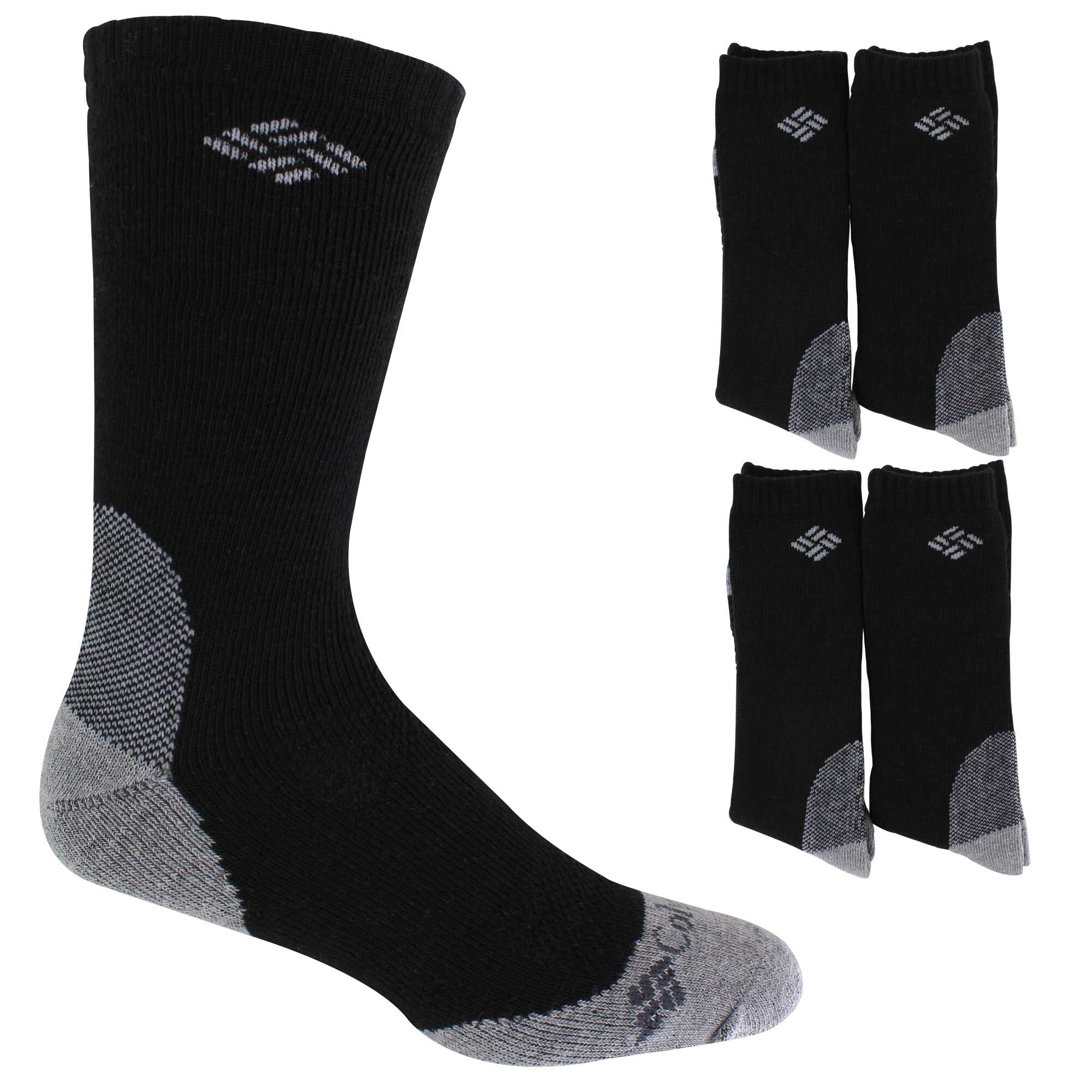 Men's Columbia Wool Crew 4-Pair Pack Side View With Package