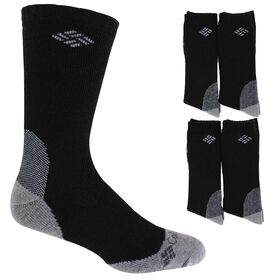 Socks Men's Columbia Wool Crew 4-Pair Pack Side View With Package