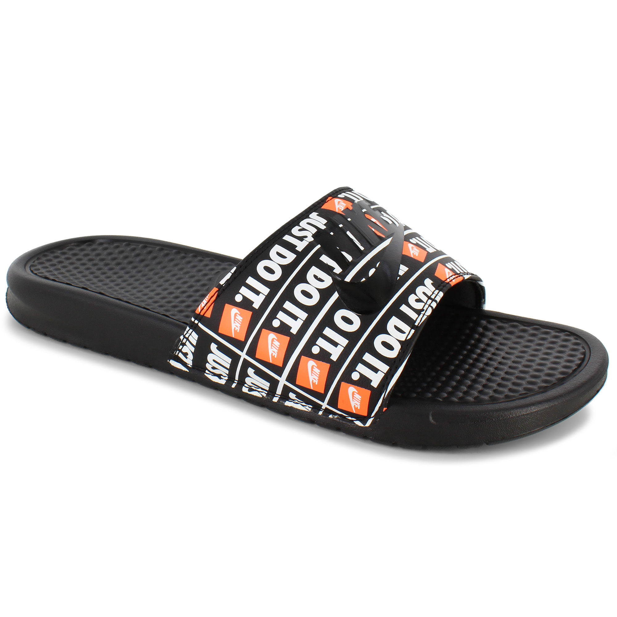 nike slides just do it print