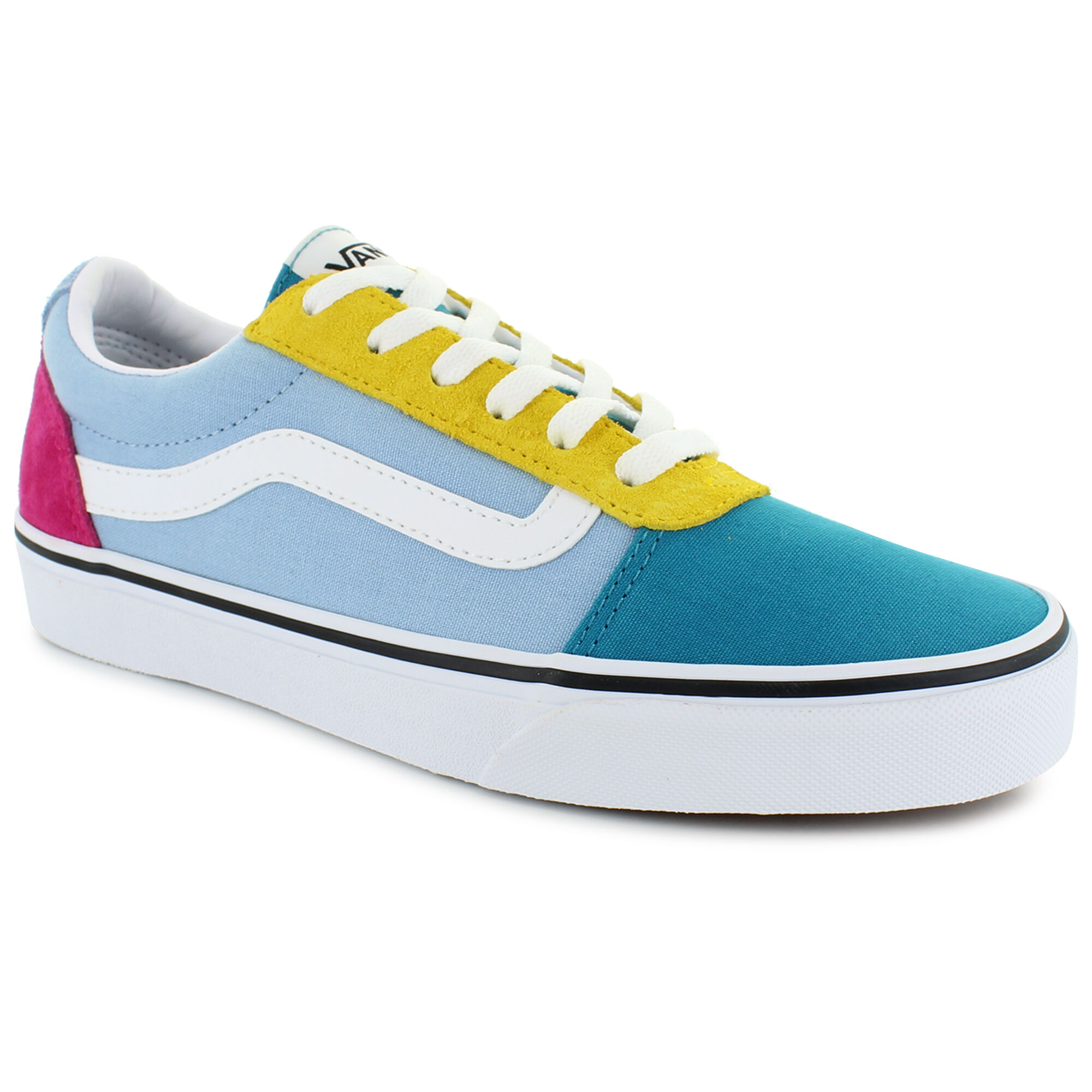 Pink blue yellow vans online