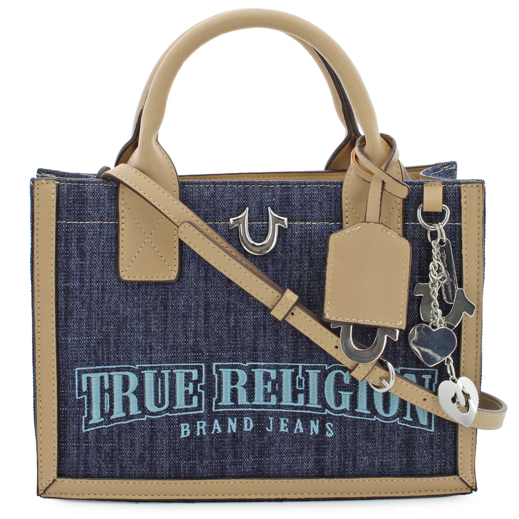True Religion Bombe Denim Tote Front View