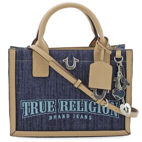 True Religion Bombe Denim Tote Front View