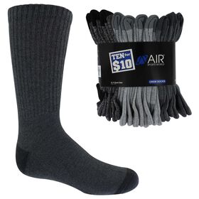 Boys' Socks Kids' Air Sports World Crew 10 For $10 Side View With Package