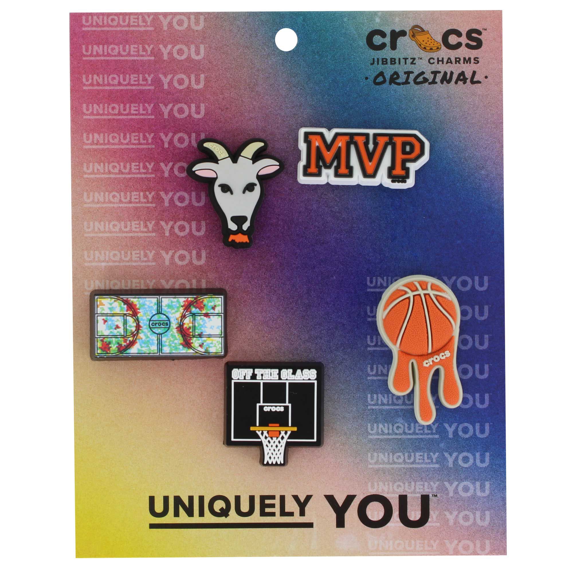 Crocs Jibbitz MVP Basketball 5-Pack Front Package View