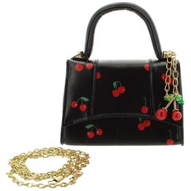  Willow and Ruby Cherry Mini Bag & Cherry Bag Charm Front View