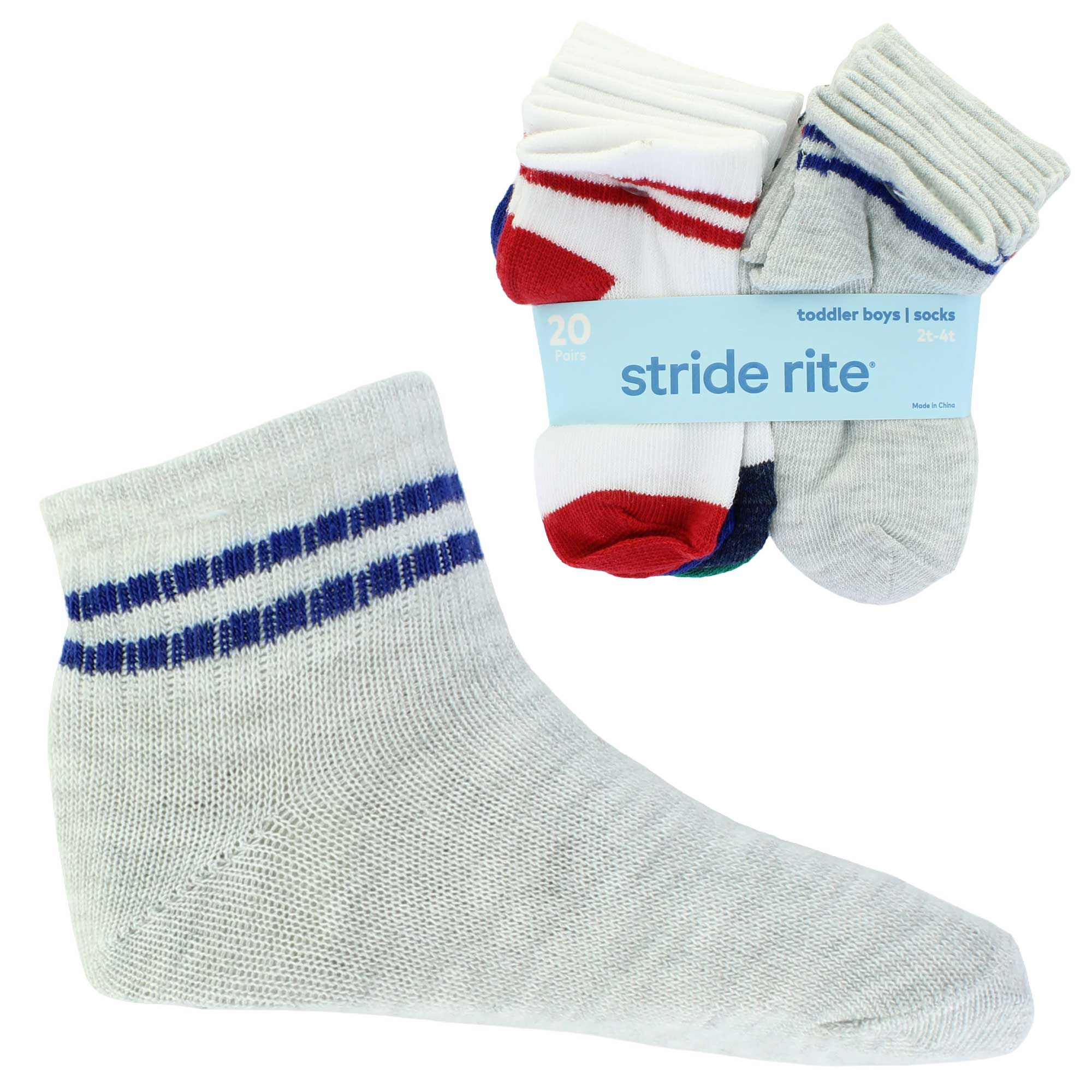 Infants' Stride Rite Striped Quarter 20 for $10 Side View With Package