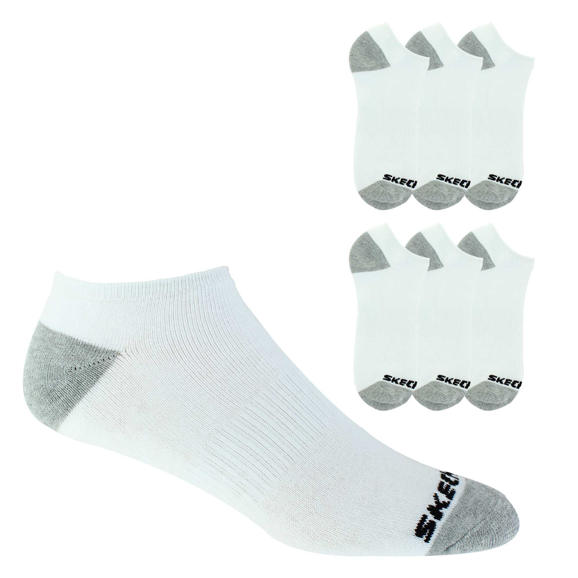 Men's Skechers Sport No-Show 6-Pair Pack Side View With Package