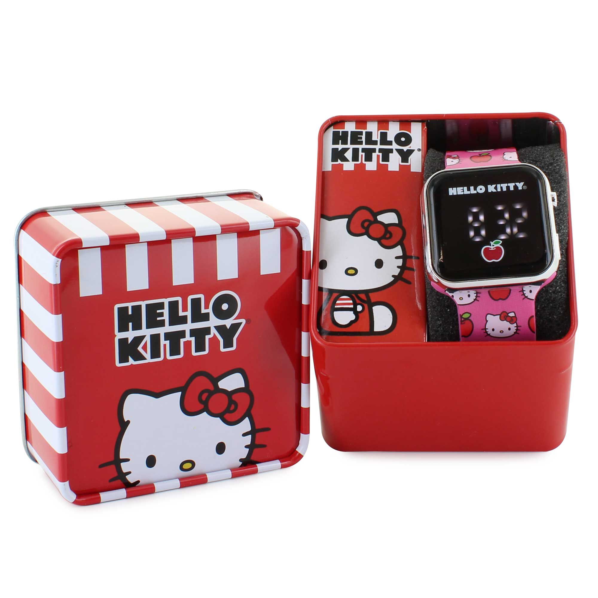 Hello Kitty With Apple Digital Watch Watch In Tin View