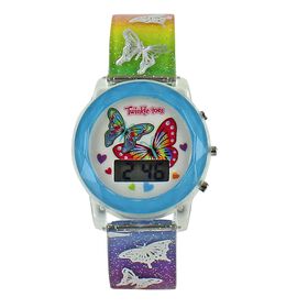 Watches Twinkle Toes By Skechers Digital Butterfly Watch Front View