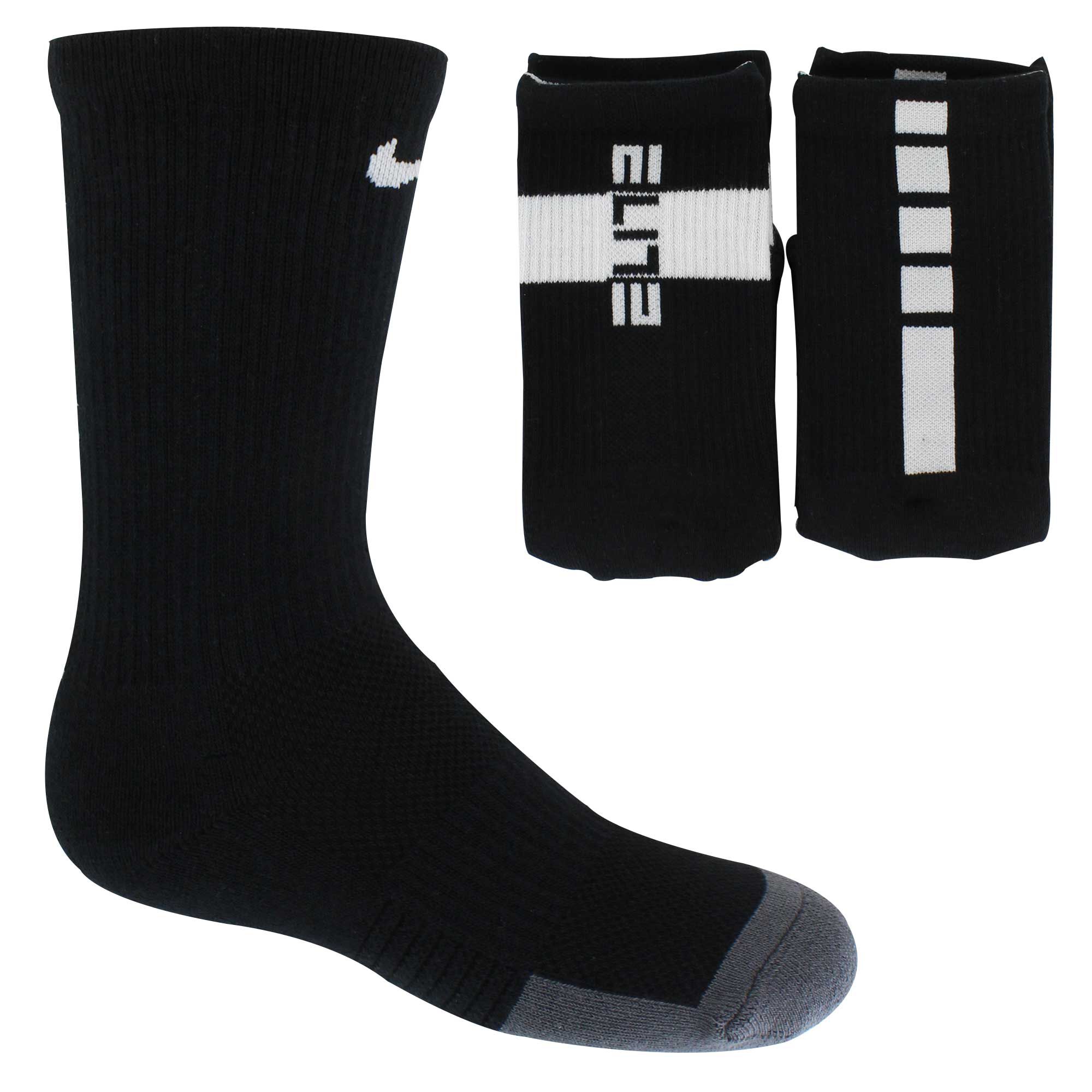Kids' Nike ELITE Crew 2-Pair Pack Front Image With Pack View
