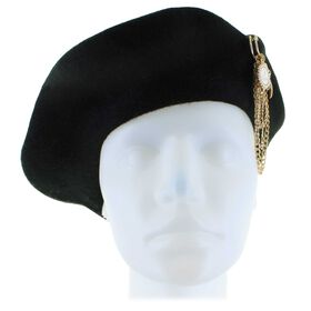  Women's Couture Gems Beret With Hat Pin & Charms Front View