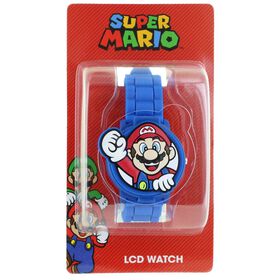 Watches & Jewelry Super Mario Flip-Top LCD Watch Front View Lid Closed