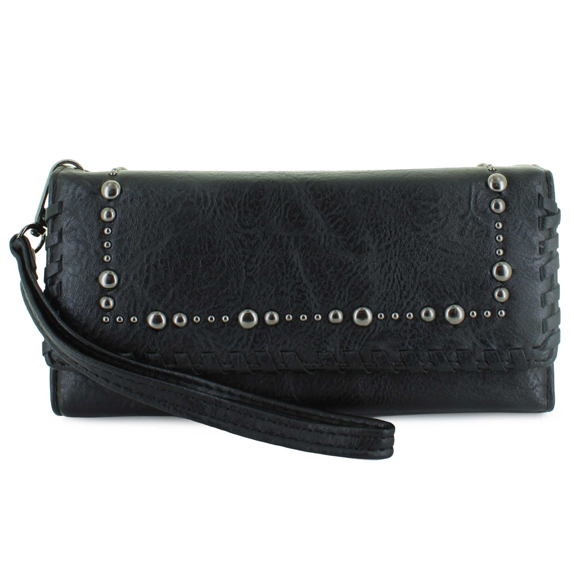 Sam & Hadley Whipstitch Wallet/Wristlet Front View