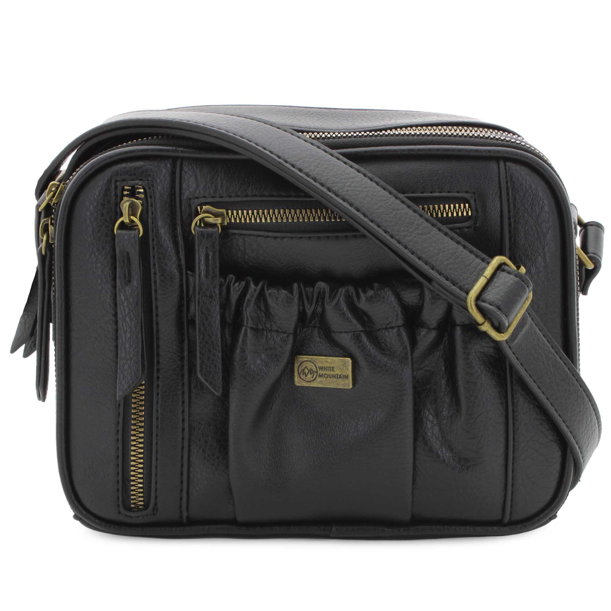 White Mountain Camera Crossbody Front View