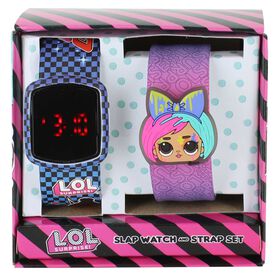 Watches & Jewelry L.O.L. Surprise! Slap Watch And Strap Set Front Set View