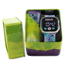Characters & Collaborations: Shoes & Accessories Disney Stitch Palm Leaves Digital Watch Watch In Tin View