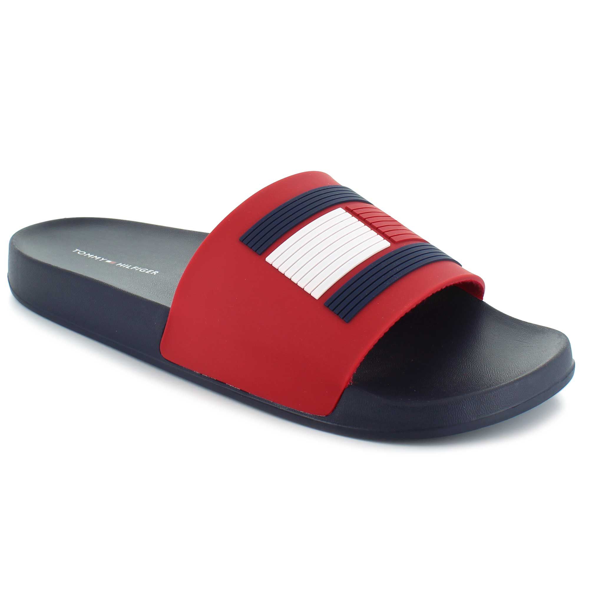 tommy hilfiger slide ons