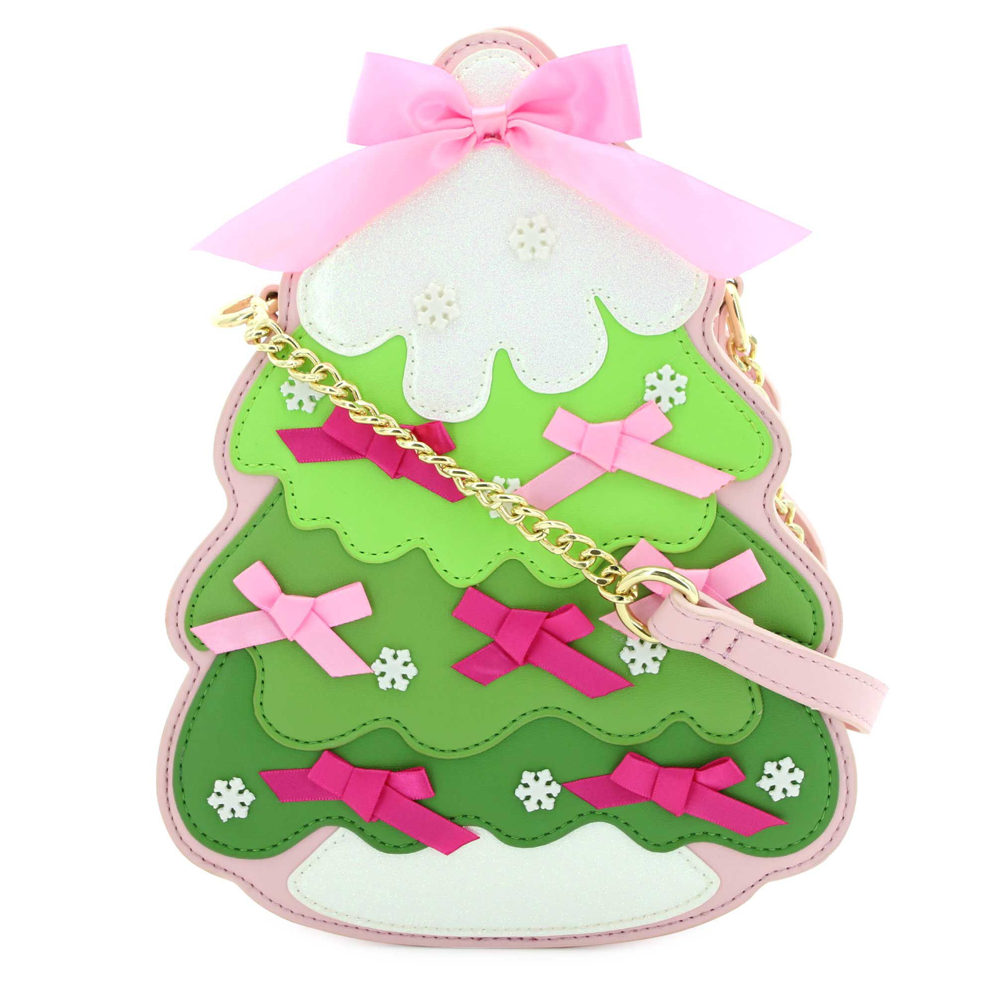 Betsey Johnson XOMERRY Christmas Tree Handbag Front View