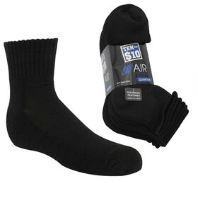 Boys' Socks Boys' Air Sports World Quarter 10 For $10 Side View With Package