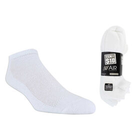  Men's Air Sports World XL No Show 10 For $10 Men's Air Sports World XL No Show 10 For $10, White, hi-res