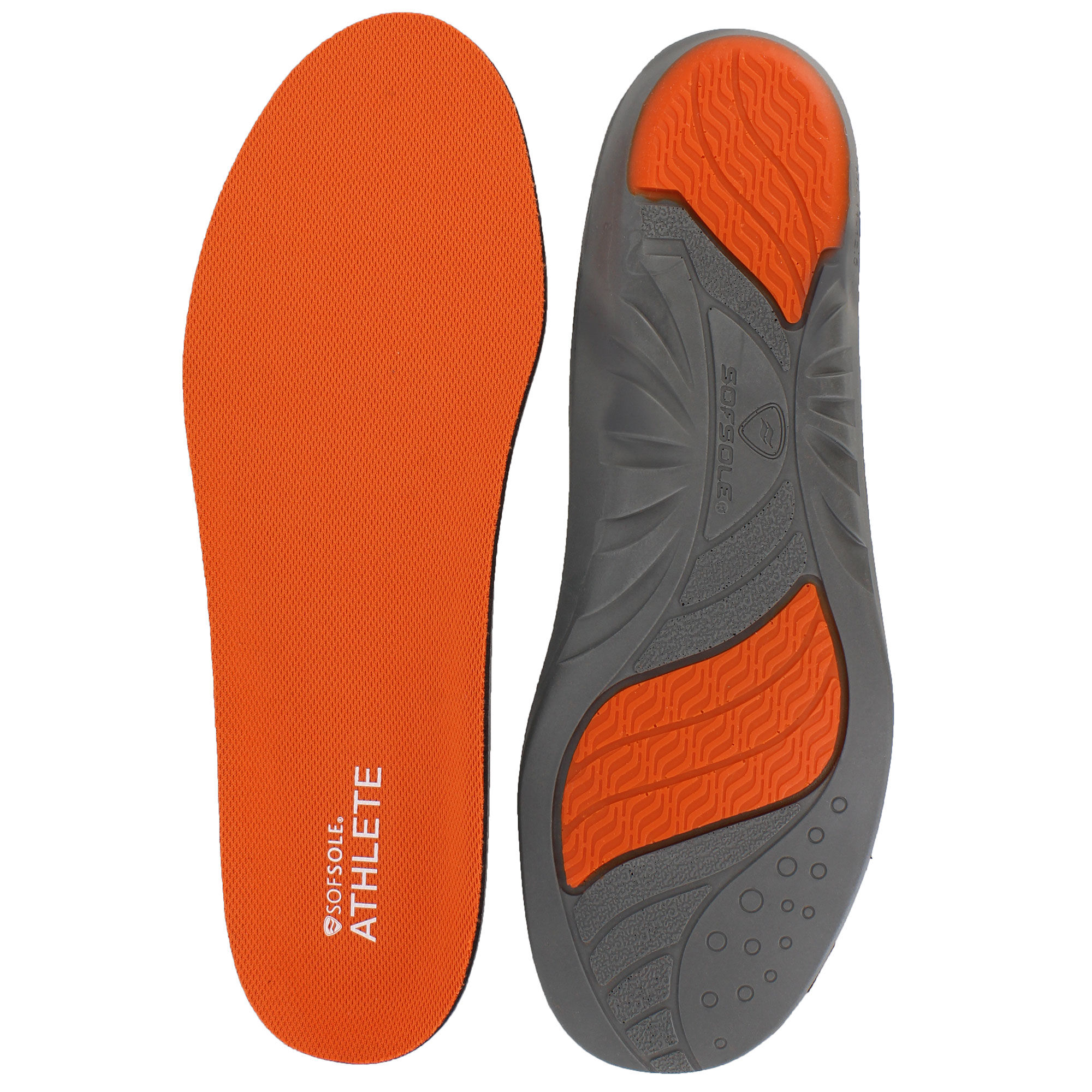 Men's SOF SOLE Athlete Performance Insole Pair Of Inserts Top And Bottom View