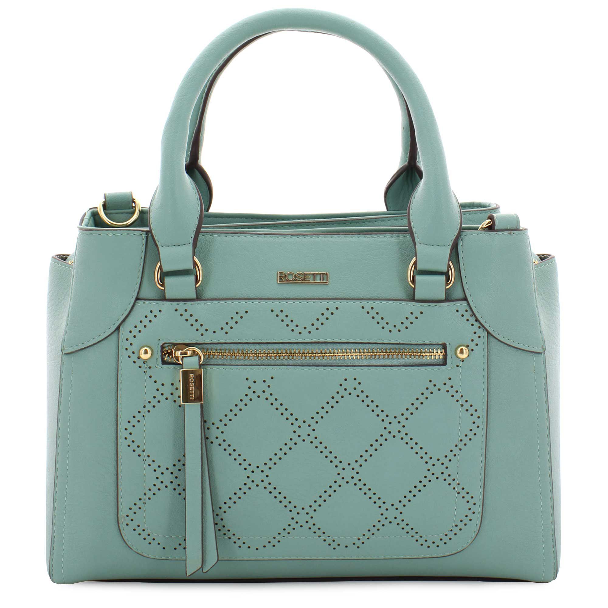 Rosetti Uptown Perforated Satchel Front View