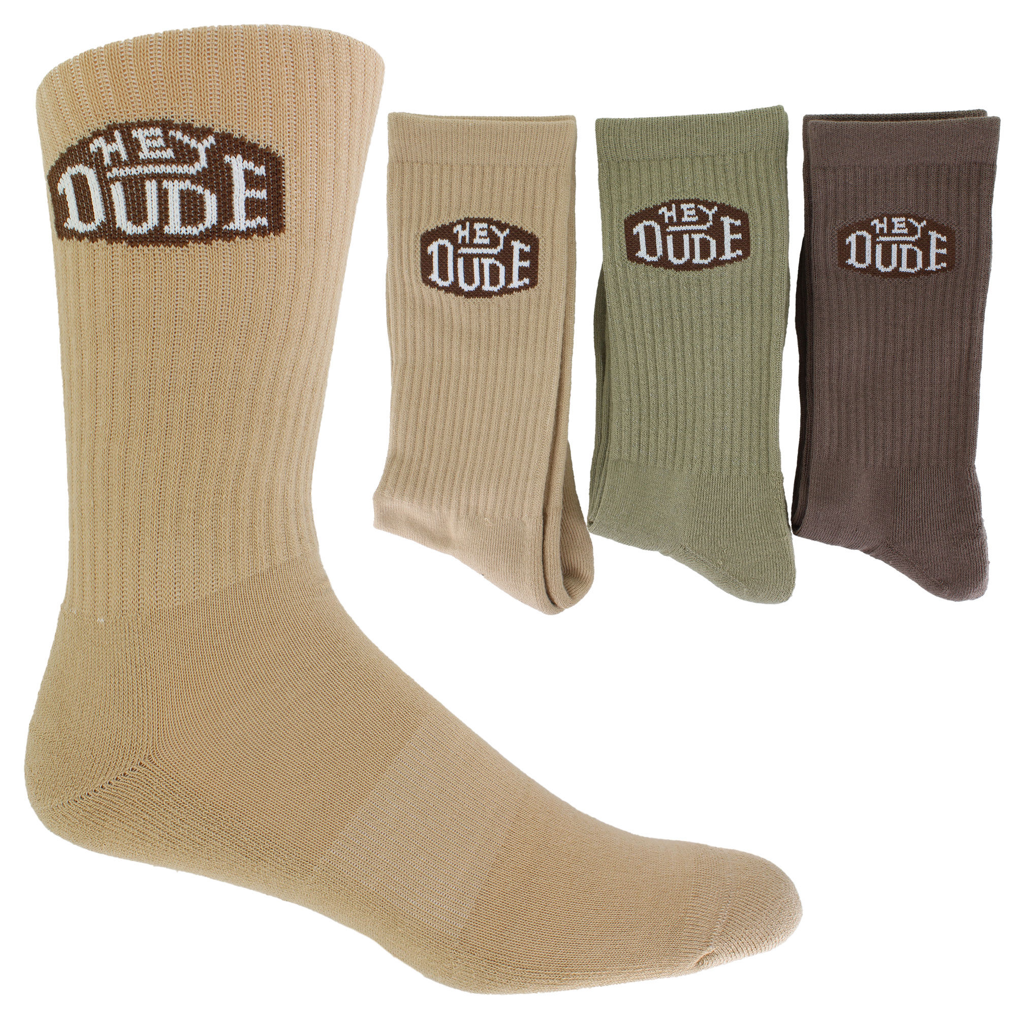 Men's HEYDUDE Crew 3-Pair Pack Men's HEYDUDE Crew 3-Pair Pack, , hi-res