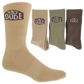Socks Men's HEYDUDE Crew 3-Pair Pack Men's HEYDUDE Crew 3-Pair Pack, , hi-res