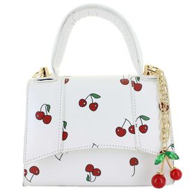 Handbags Willow & Ruby Cherry-Themed Mini Bag Front View