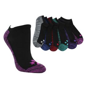  Women's Converse Star & Chevron No-Show 6 Pairs Side View With Package