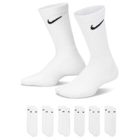 Boys' Socks Kids' Nike Everyday Cushioned Crew 6-Pair Pack Side View With Package