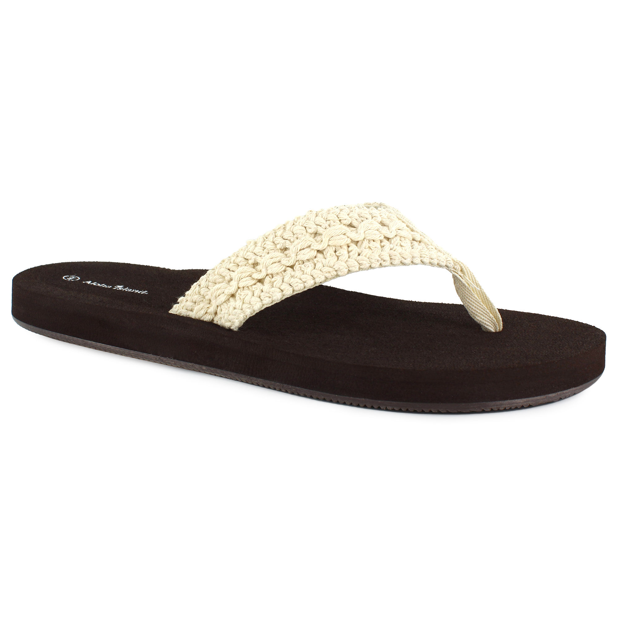 Aloha Island Bondi Woven Thong Sandal Right Side View