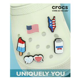 Patriotic Shoes & Accessories Crocs Jibbitz U.S.A. 5-Pack Front Package View