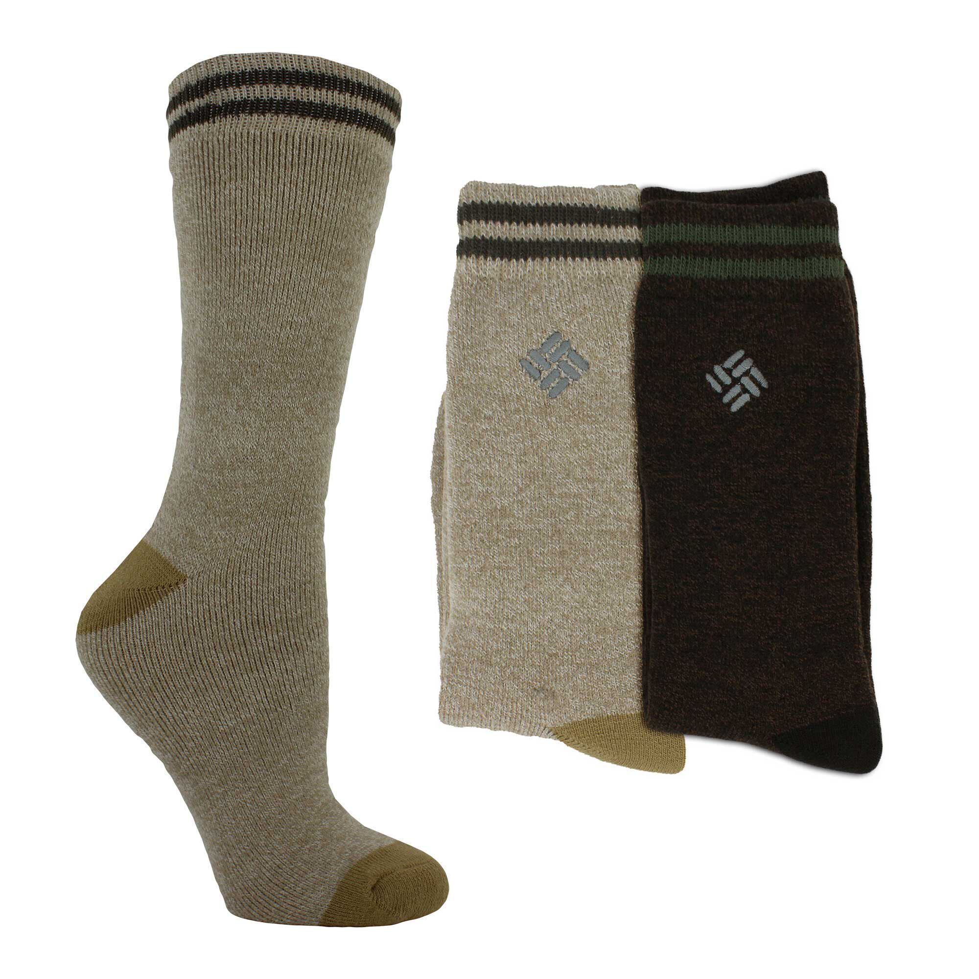 Men's Columbia Thermal Crew 2-Pair Pack Side View With Package